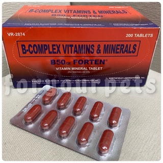 B-Complex Vitamins & Minerals Tablet - B50/2 Forten for gamefowl (PER TABLET)
