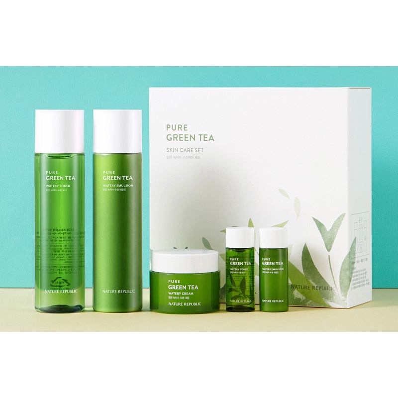 Nature Republic Pure Green Tea Skin Care Set Shopee Philippines