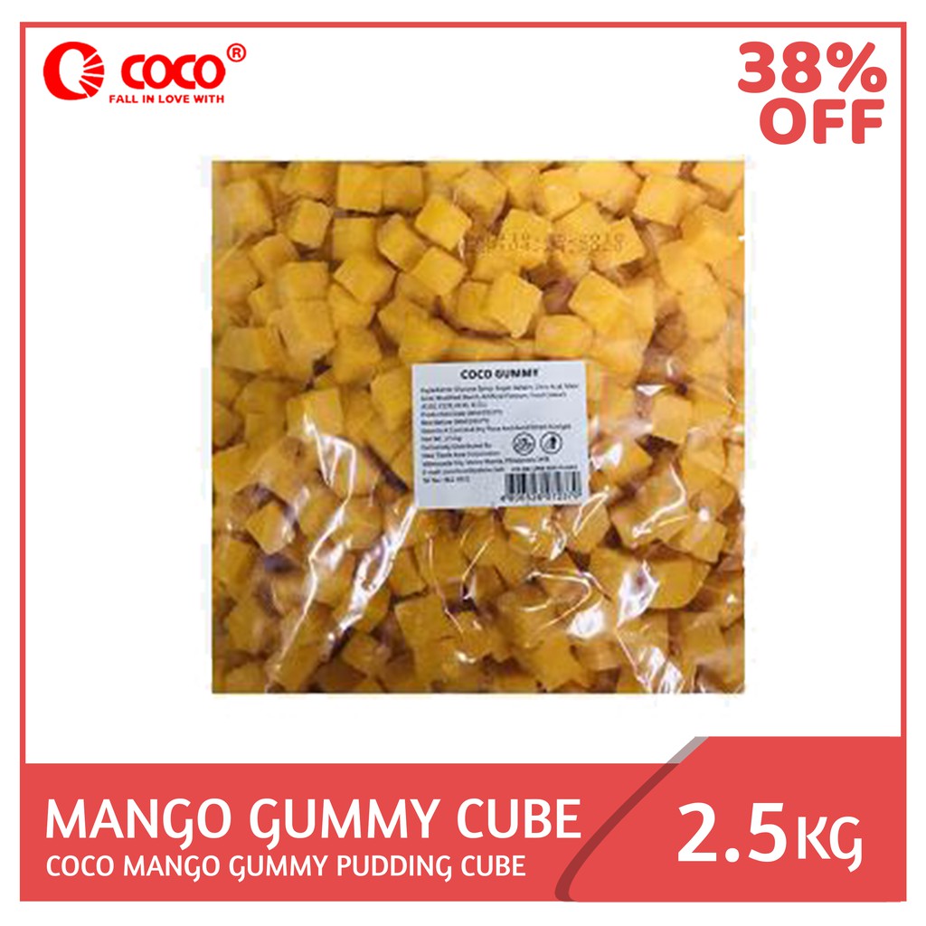 COCO Mango Gummy Pudding Cube 2.5kg Shopee Philippines