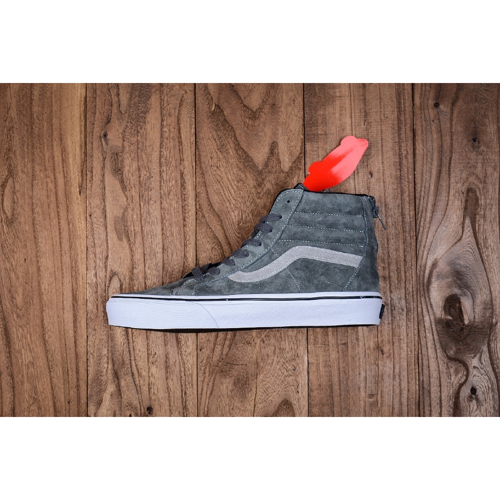 vans sk8 hi grey suede