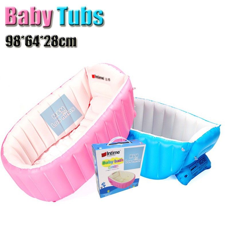 Portable Baby Bathtub Inflatable Child Keep Warm Bath Tub