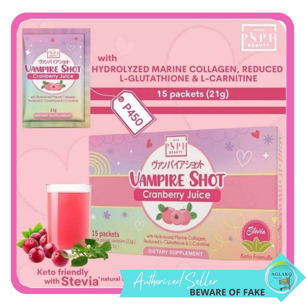 Vampire Shot Cranberry Juice KETO Dietary Supplement by PSPH Beauty