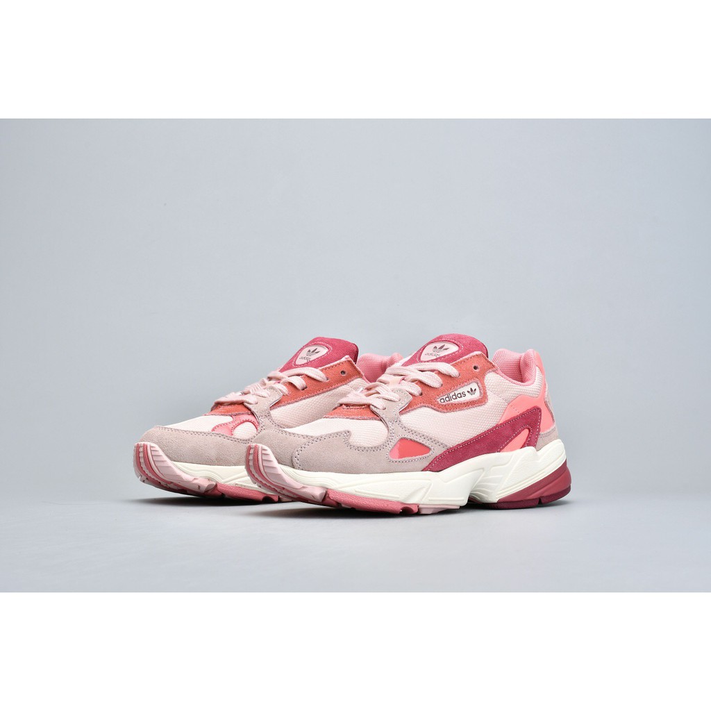 adidas falcon red pink