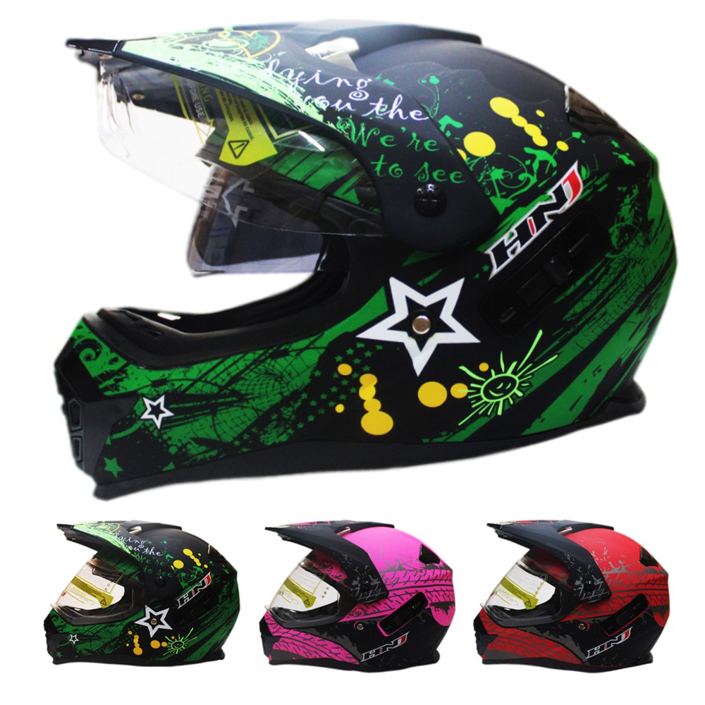 motocross helmet with visor