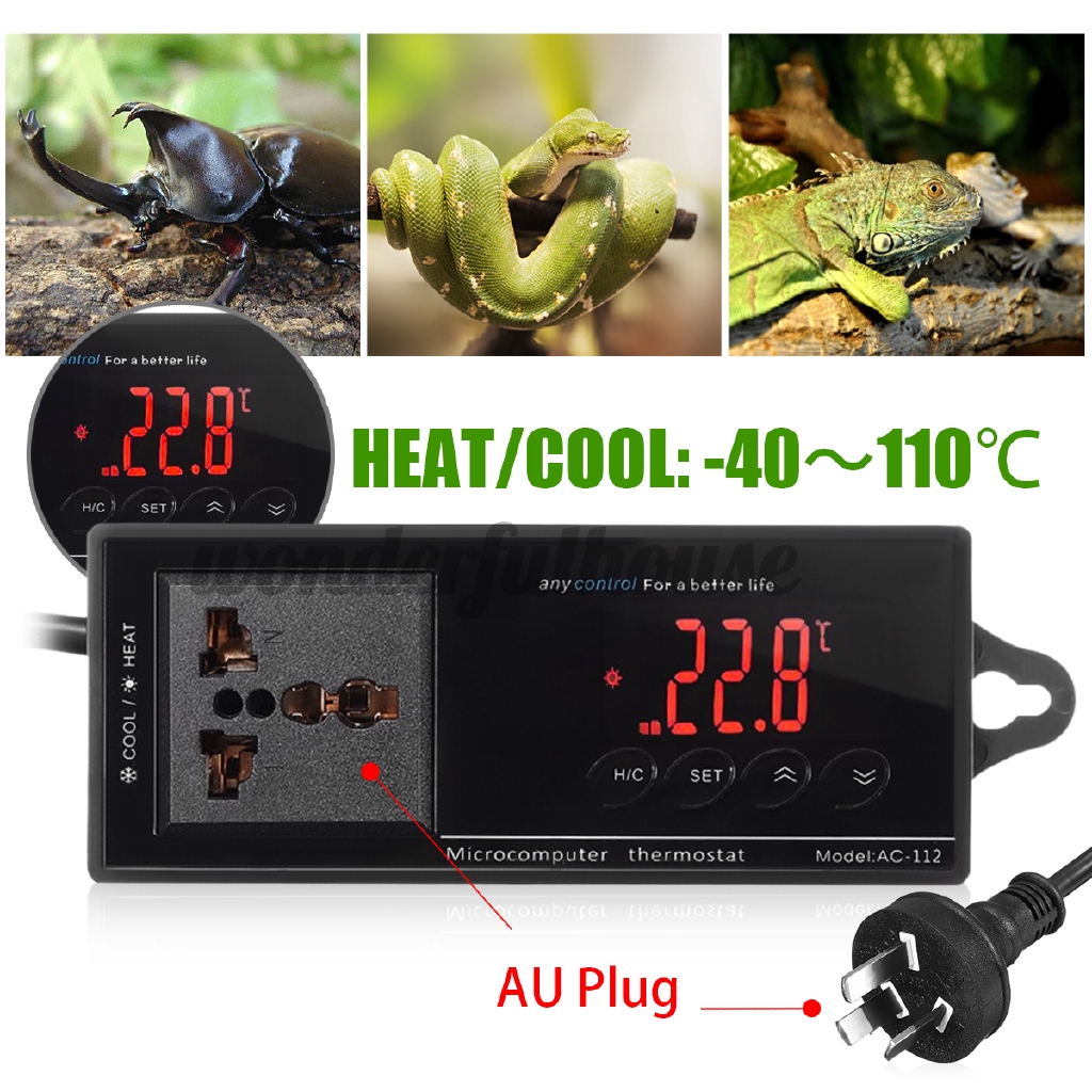 any control reptile thermostat