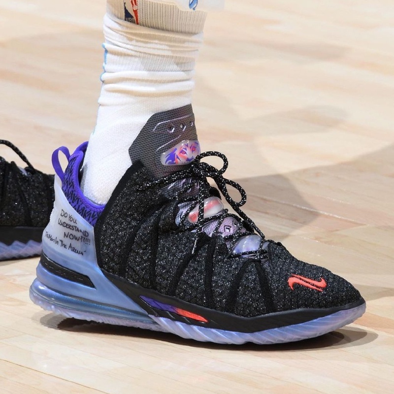 blue and purple lebron shoes