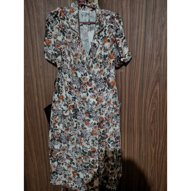 mango floral vintage dress