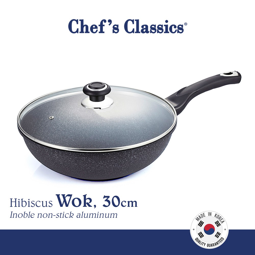 Chef's Classics Hibiscus Plus NonStick Wok, 30cm Shopee Philippines