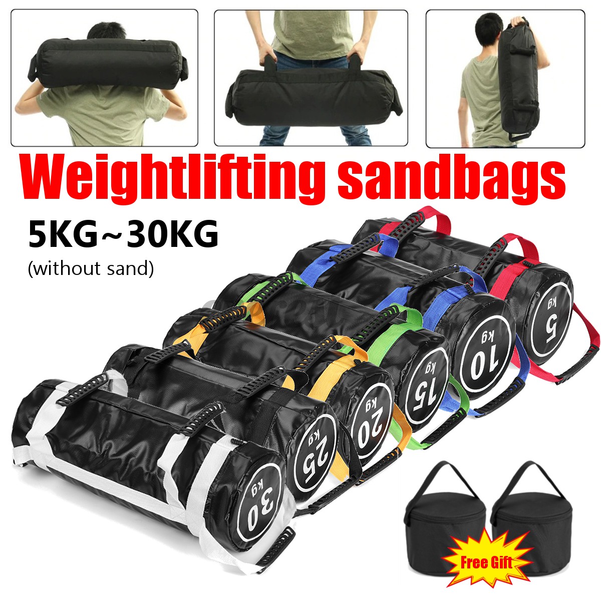 66LB Weighted Lifting Bulgarian Sandbag Boxing Fitness Physical