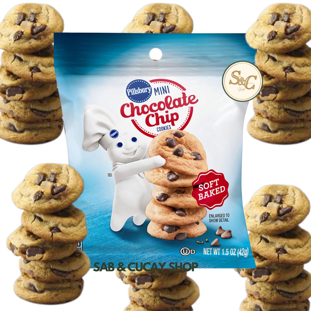 Pillsbury Soft Baked Mini Chocolate Chip Cookies Shopee Philippines