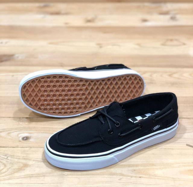 vans zapato black white