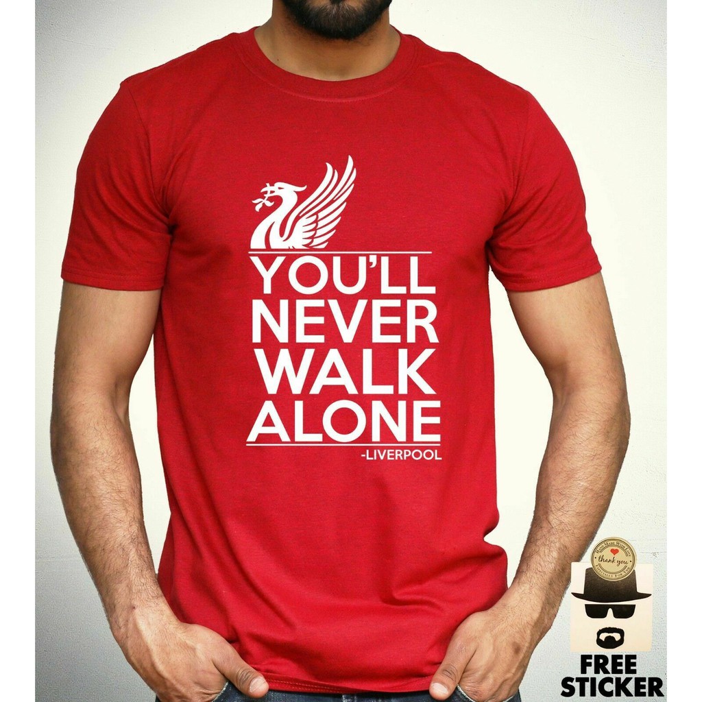 Liverpool T Shirt You Ll Never Walk Alone Football Fan Club Ynwa Mens Gift Tee Christmas Gift Red Shopee Philippines