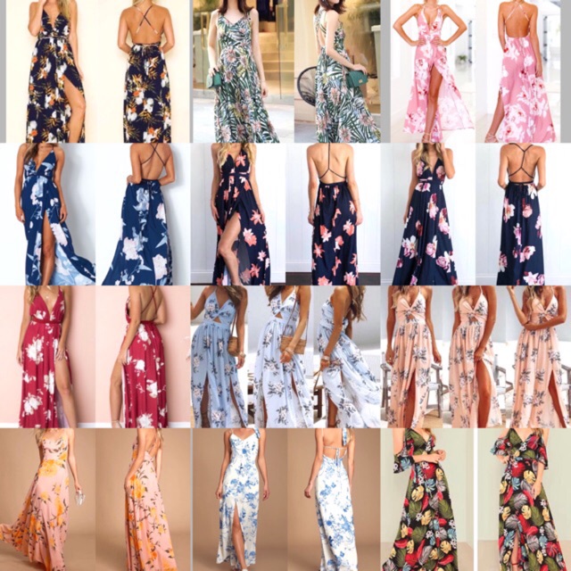 summer dress shopee