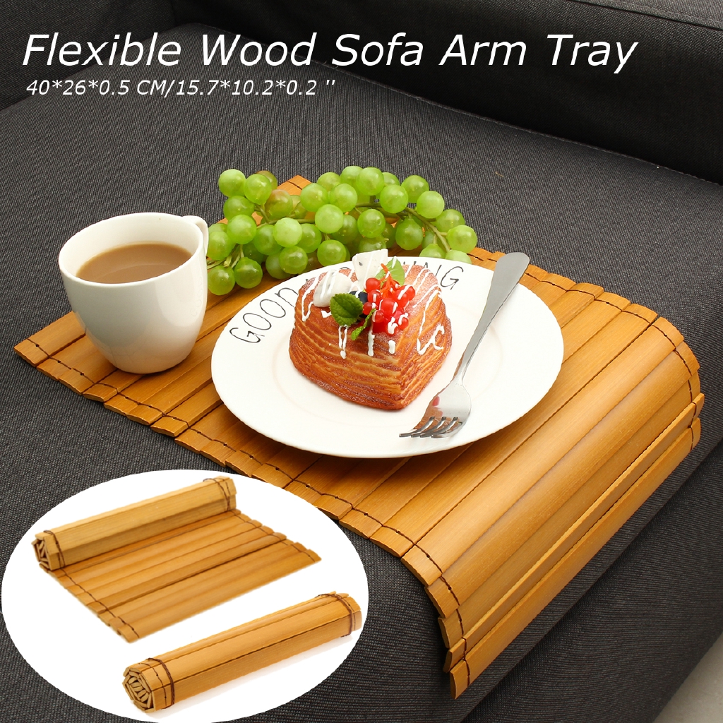 40 26cm Sofa Arm Rest Snack Table Coffeetray Couch Desk Shopee