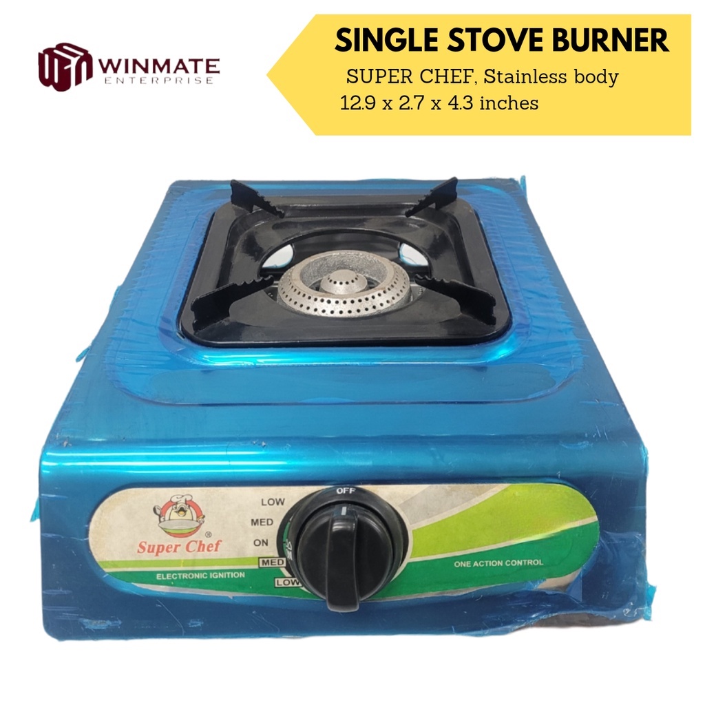 Super Chef Gas Stove Single Burner Stainless Body Shopee Philippines