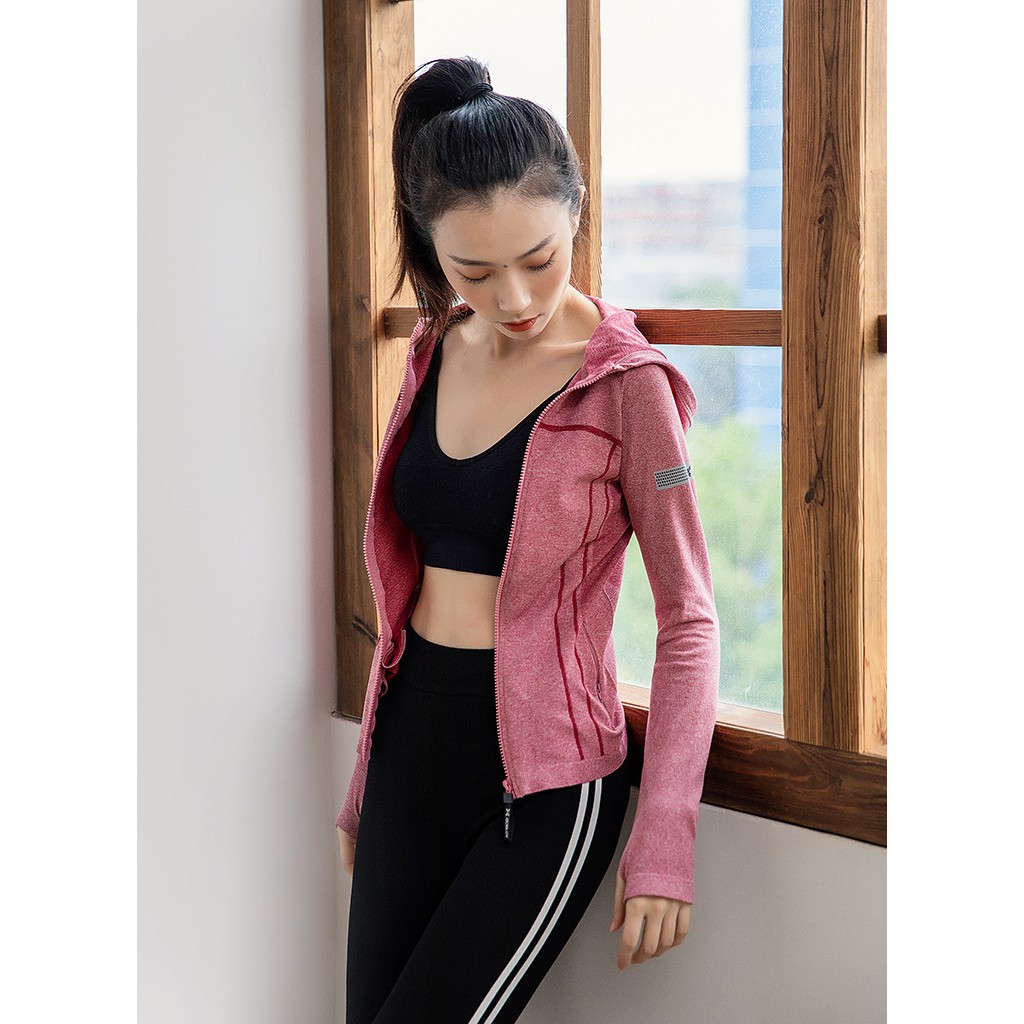 womens zip up gym top