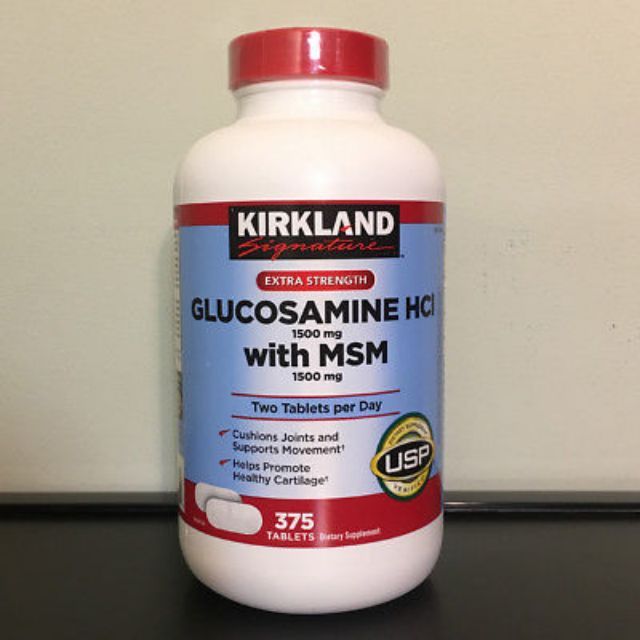 Kirkland Signature™ Glucosamine with MSM, 375 Tabs Shopee Philippines