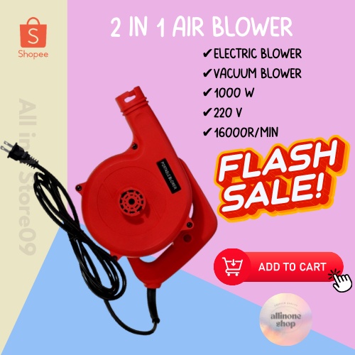 2 IN 1 Authentic Vacuum Computer Dusting High Electric Air Power Blower