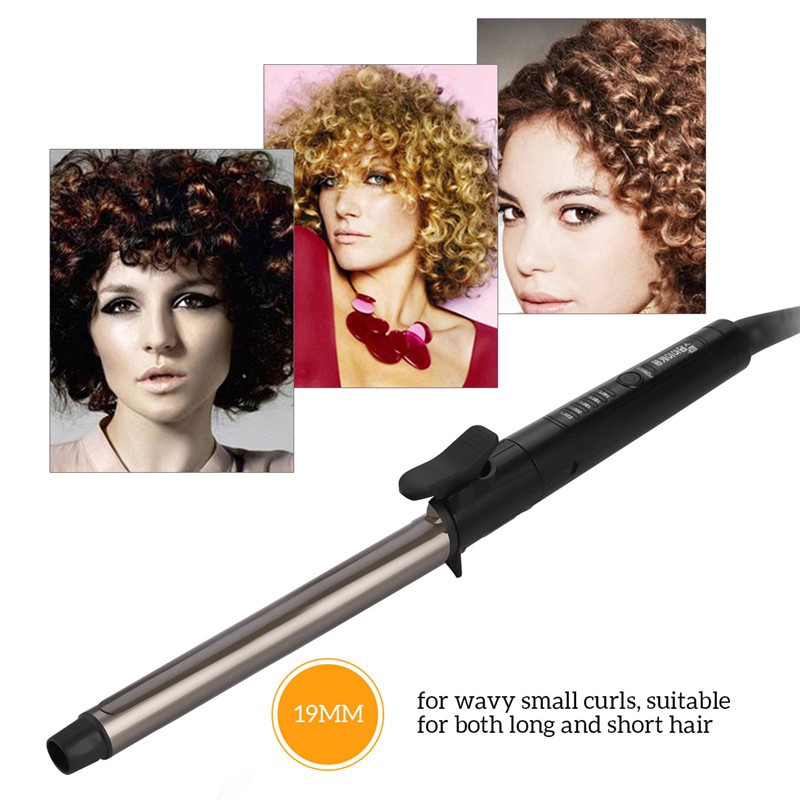 Rotating Twist Curling Wand Curler Iron For Long Short Hair