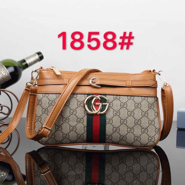 gucci green sling bag