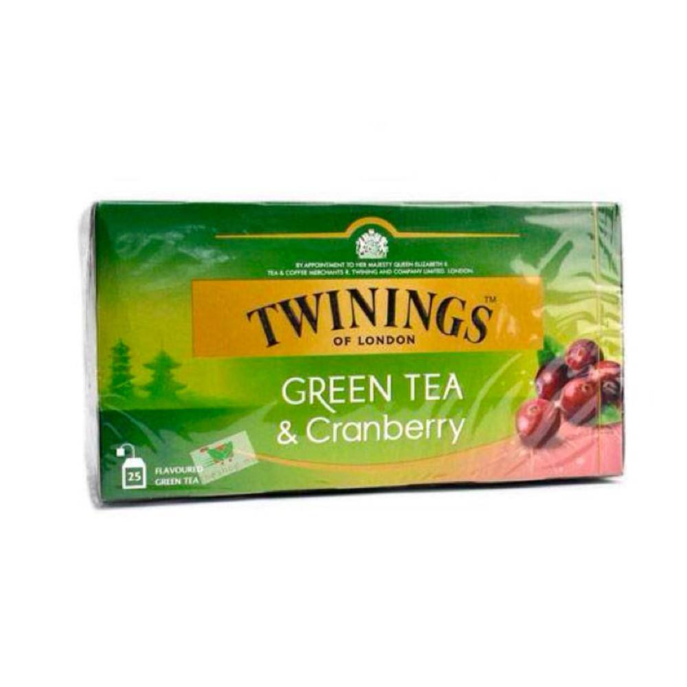 Twinings Green Tea & Cranberry 25x40g | Shopee Philippines