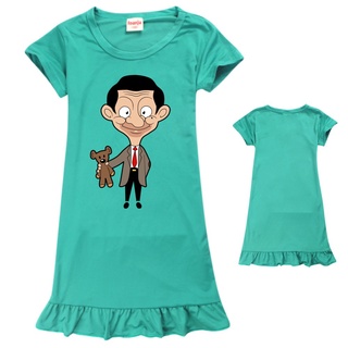 Baju Mr. Bean Summer hot sale children's casual pajamas dresses, children's loose party dresses, chi #8