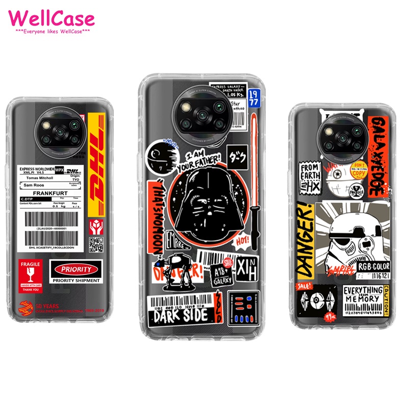 Star Wars and DHL Express Label Patterns Shockproof Silicone Soft Phone  Case for XIAOMI Mi 9T Pro POCO X3 NFC M2 F2 Pro M3 Redmi 9 Power Note 8 9  Pro Max