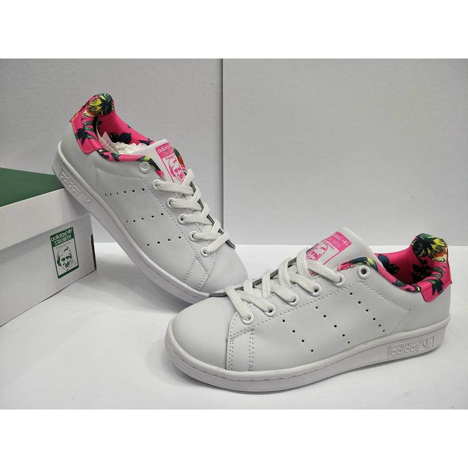stan smith floral pink