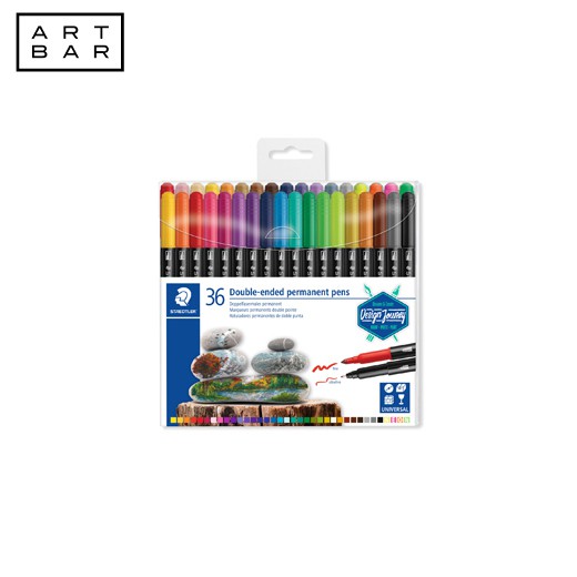 Staedtler Double-Ended Permanent Marker 3187 Tb36 02 36 Pieces - Art ...