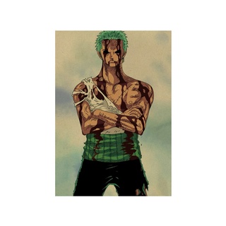 H1445 One piece 99anime Kraft paper poster | Shopee Philippines