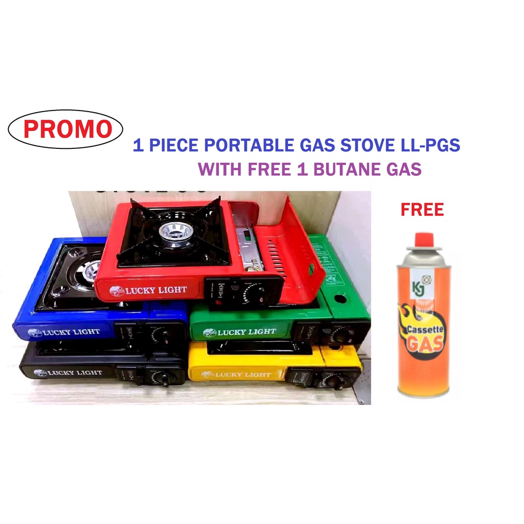 1 PC BUTANE PORTABLE GAS STOVE LL11PGS BUTANE GAS STOVE WITH FREE
