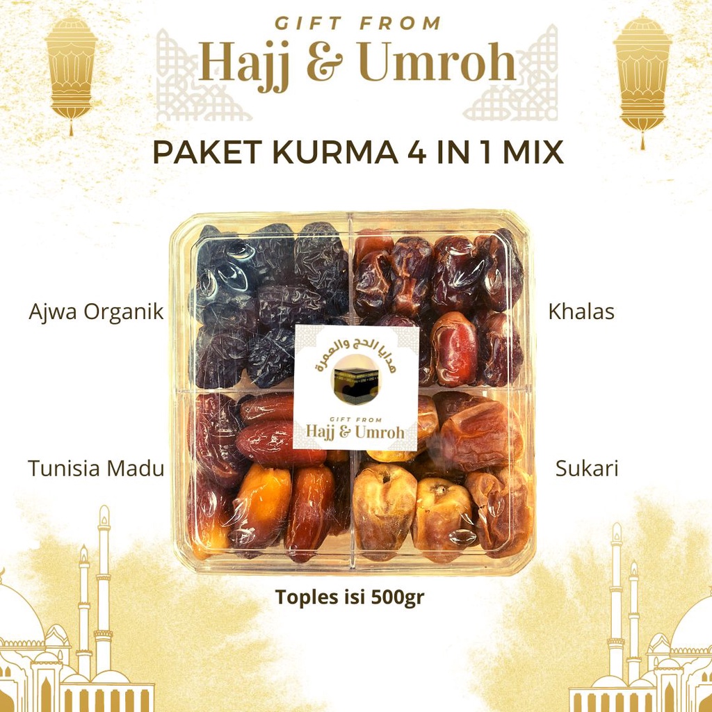Kurma Package 4 IN 1 Mix 4in1 Dates Package By By Hajj And Umrah