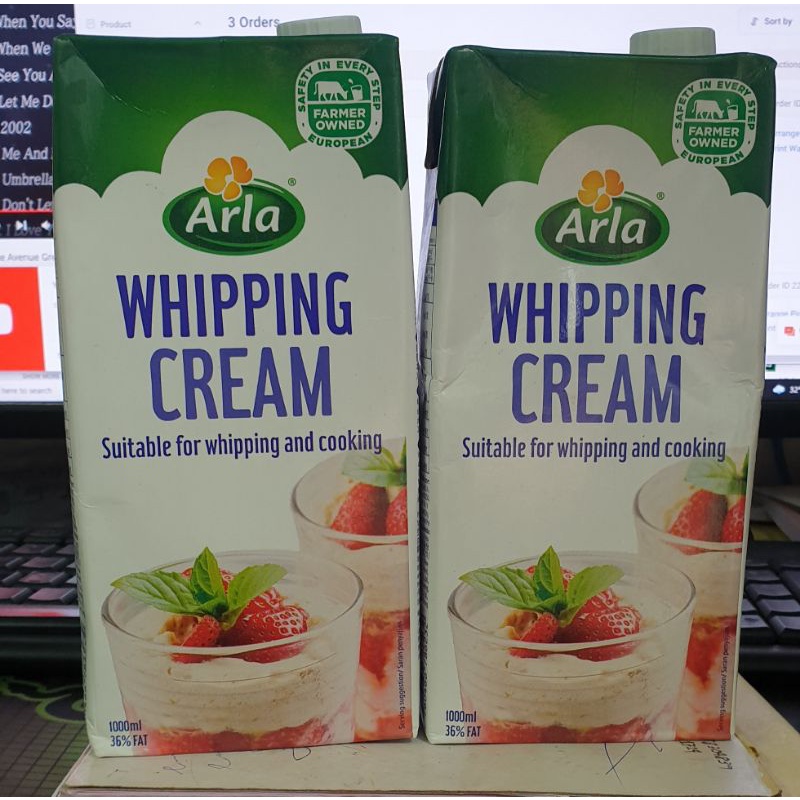 ARLA WHIPPING CREAM 1L / ARLA HIGH STABILITY WHIPPING CREAM 1L Shopee