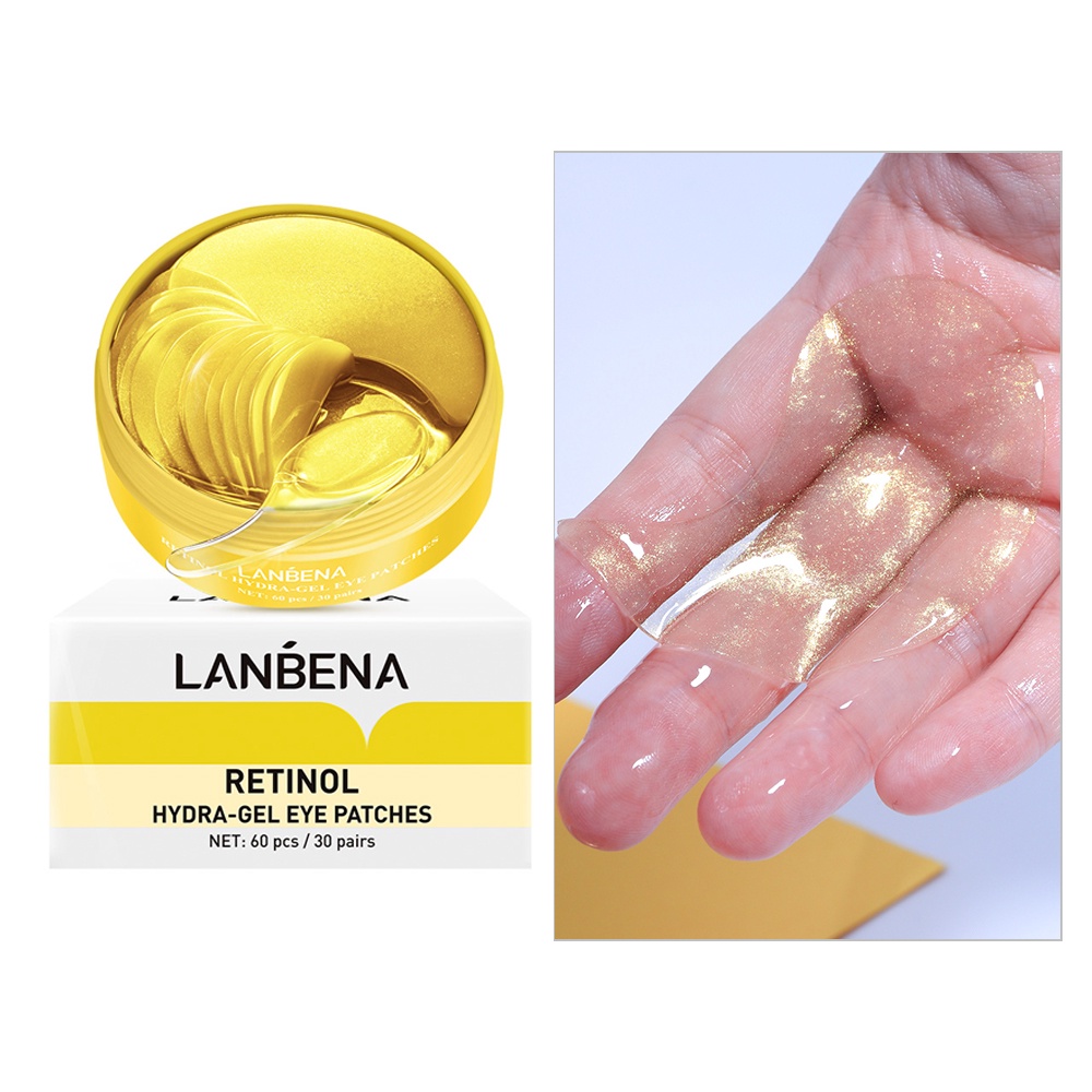 Lanbena Retinol Collageen Anti Aging Eye Mask Eye Patch 60Pcs Shopee