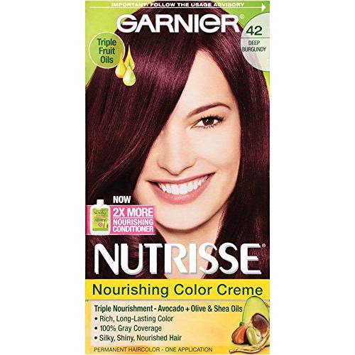 Garnier Nutrisse Nourishing Color Creme Deep Burgundy Shopee