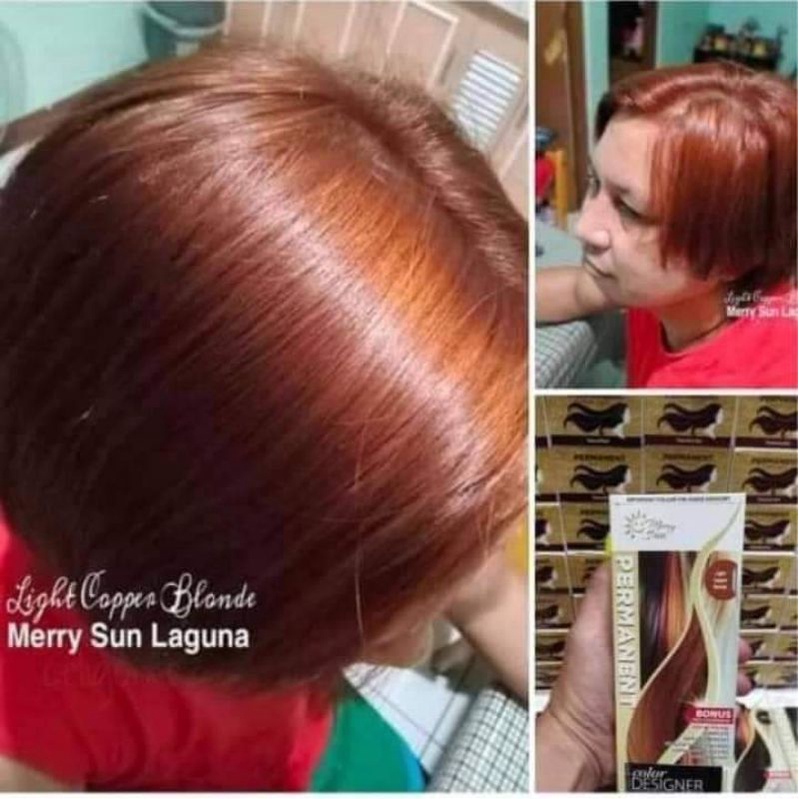 Merrysun Permanent Hair Color Color Light Copper Blonde Shopee Philippines 