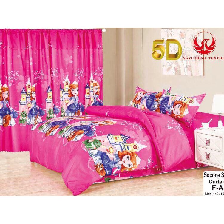 Sofia The First 5 In 1 Bedsheet Set