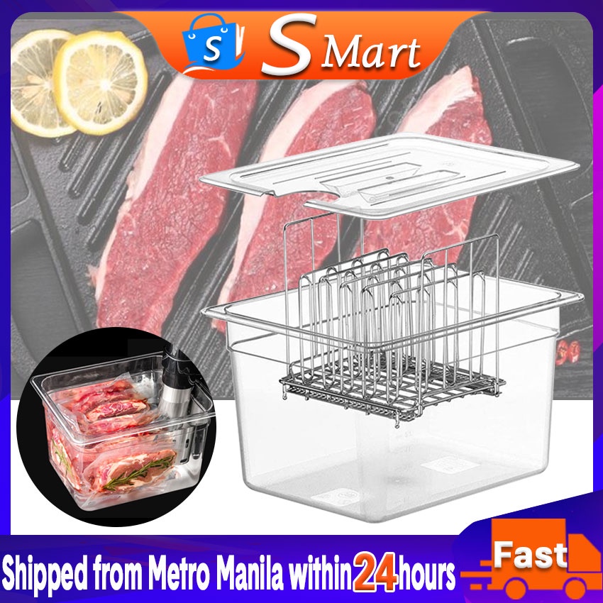 Stainless Steel Sous Vide Rack And 11L Sous Vide Cooker Containers Sets