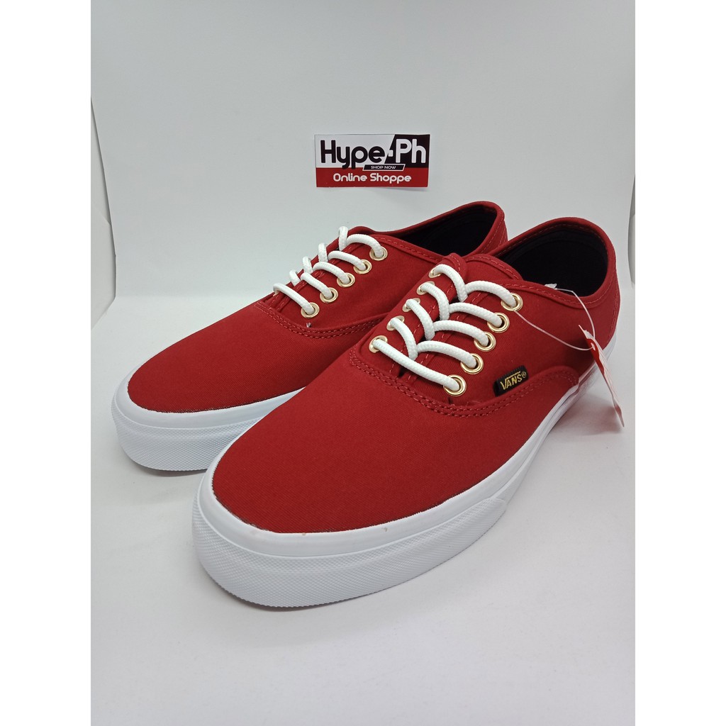 vans authentic red maroon