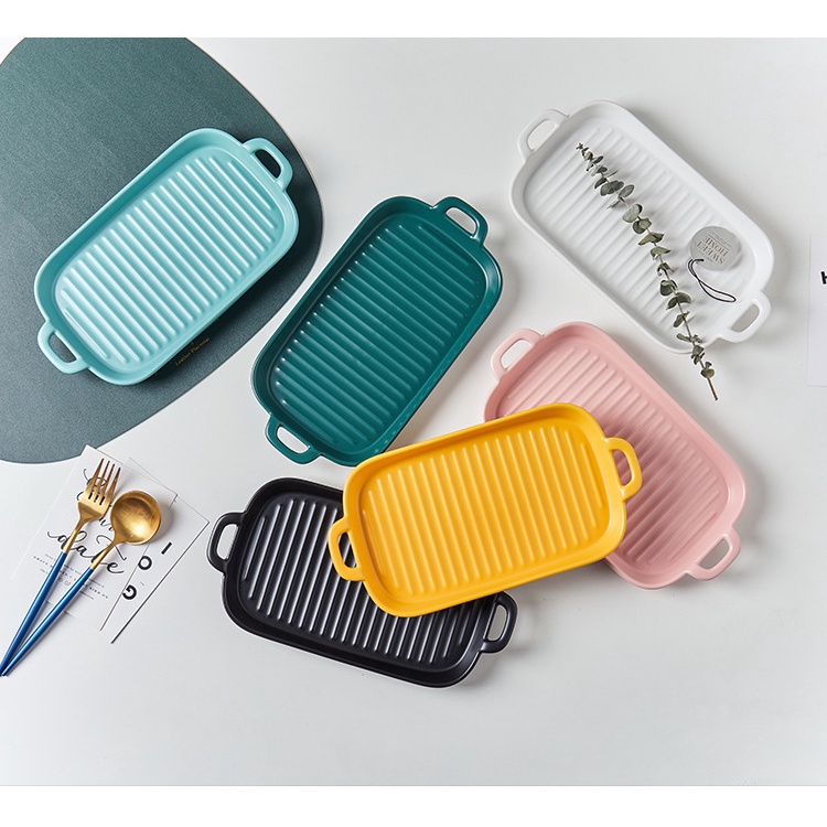 Porcelain Microwavable Oven Safe Bakeware Serving Tray Shopee Philippines