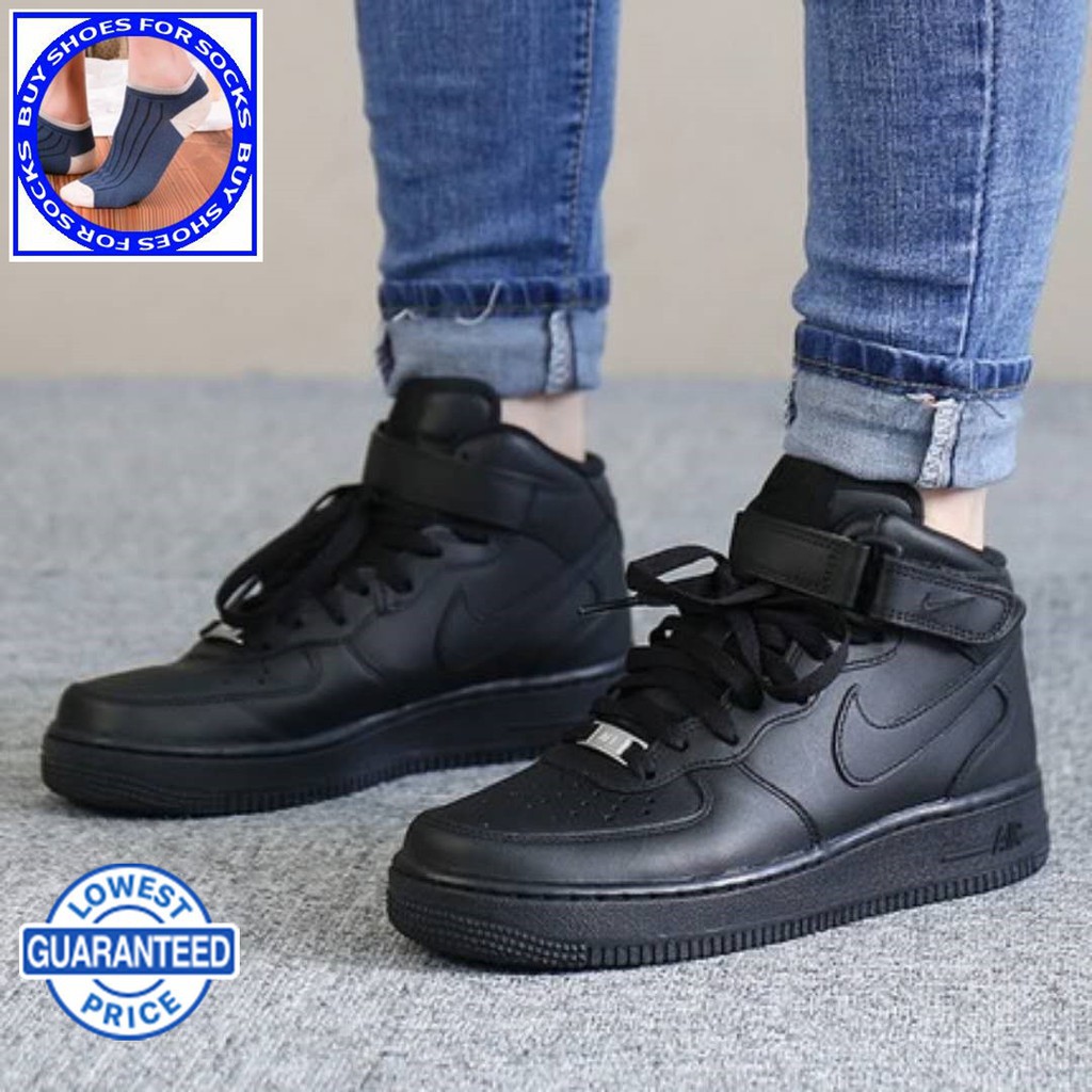 air force 1 high cut black