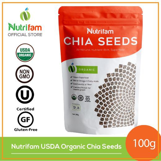 Nutrifam USDA Organic Chia Seeds 100g Shopee Philippines