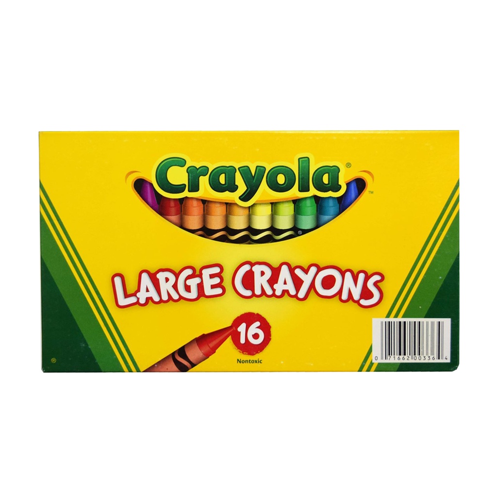 CRAYOLA Large Crayons 16 Colors pigment | Shopee Philippines