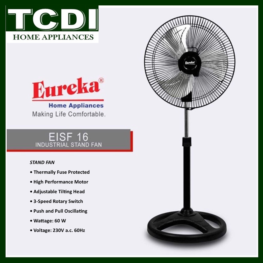Eureka Industrial Stand Fan EISF16 Shopee Philippines
