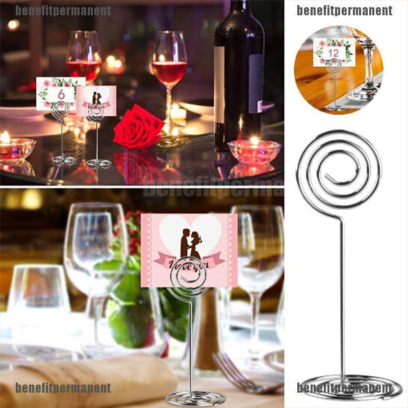 tall place card holders for weddings