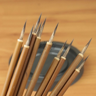 Fine Paint Brush Chinese Calligraphy Pen Bamboo Shaft Art Oil Painting #3