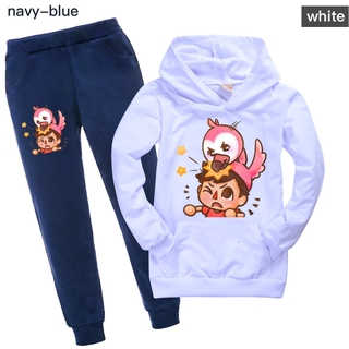 Roblox Hoodies Pants Suit Kids Hoodies With Pocket For Boys And Girls Two Pieces Set Sweatshirt Shopee Philippines - details about roblox boys girls kids hoodies sweatshirts pullover pants spring fall clothing