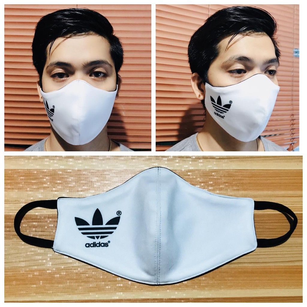 adidas face cover white