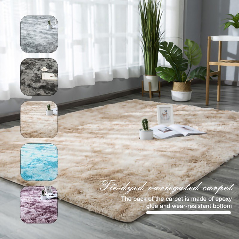 Cod Gradient Solid Carpet Thick Rugs Non Slip Mat Bathroom Area Rug For Living Room Soft Fluffy Child Bedroom Mats Carpets Shopee Philippines