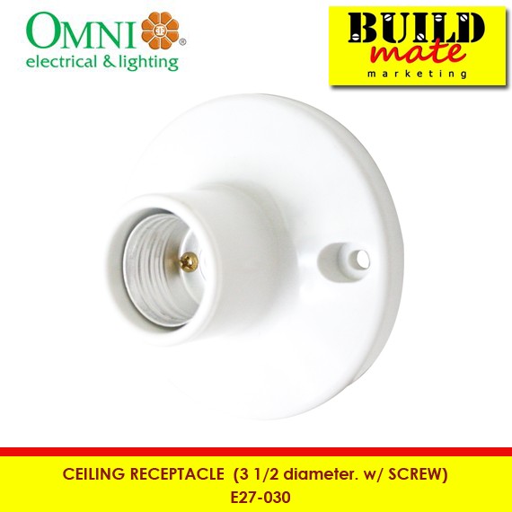 Omni Ceiling Receptacle 3 1 2 Diameter W Screw E27 030